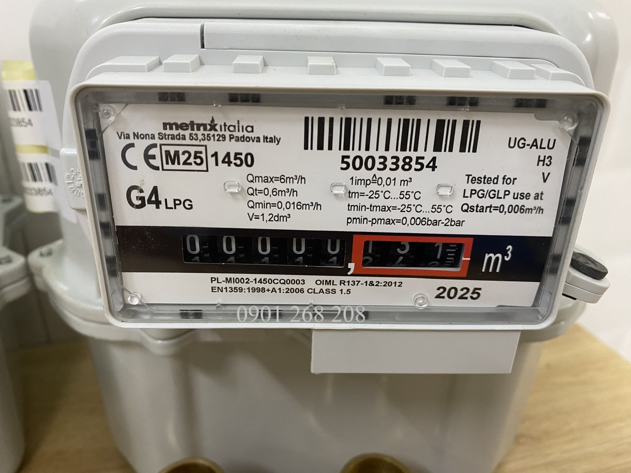 Gas meter Metrix UG ALU H3 G4 2bar